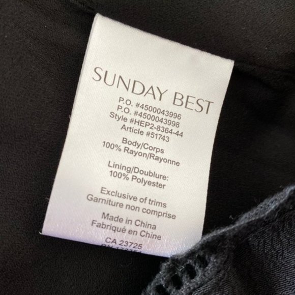 ARITZIA SUNDAY BEST Black Strappy Slip Dress - Picture 4 of 6